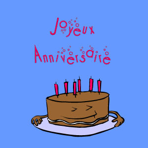Gif animé joyeux anniversaire flash